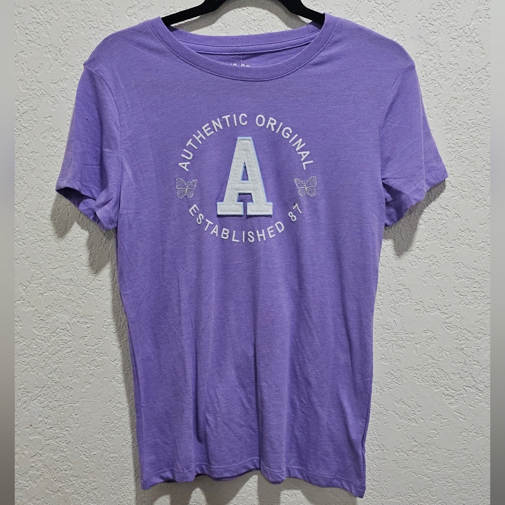 Aeropostale Purple Lavender Classic Crew Tee Large